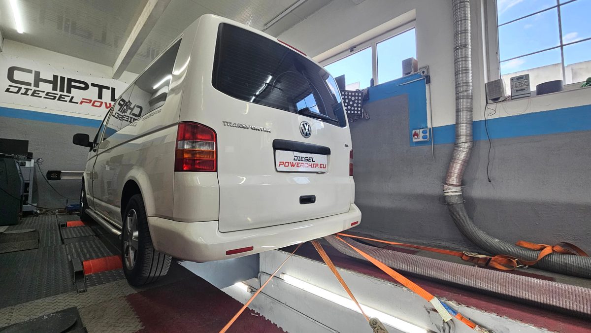 VW Transporter na 4x4 valcovej brzde